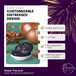 2026 Distressed Design Paper Bowls Papieren Kommen