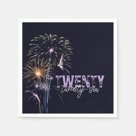  2026 Distressed Design Paper Cocktail Servet (Voorkant)