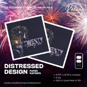  2026 Distressed Design Paper Cocktail Servet