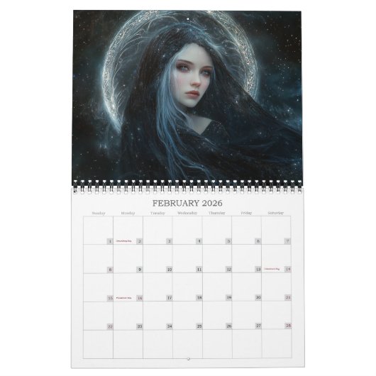 2026 Dochters van Starlight Fantasy Art Kalender (Feb 2026)