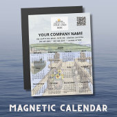2026 Dock Water Magnet Kalender Business Logo QR