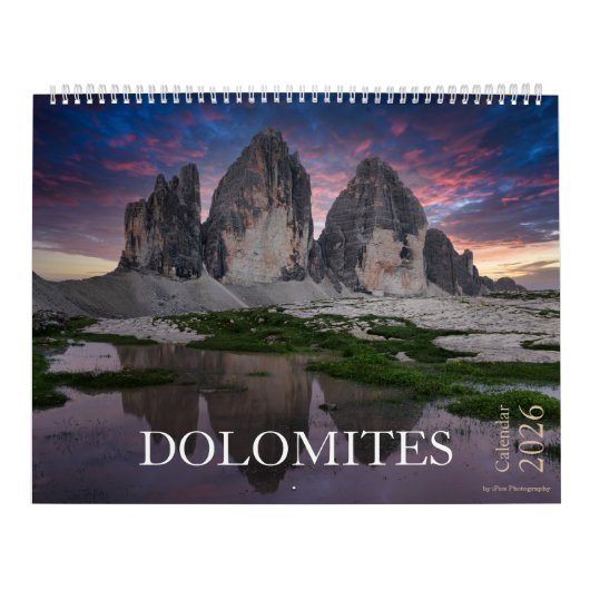 2026 Dolomieten natuur & landschapsfoto Kalender (Hoes)