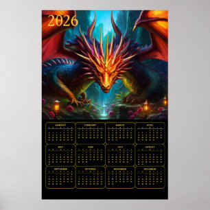 2026 Drakenkalender Poster