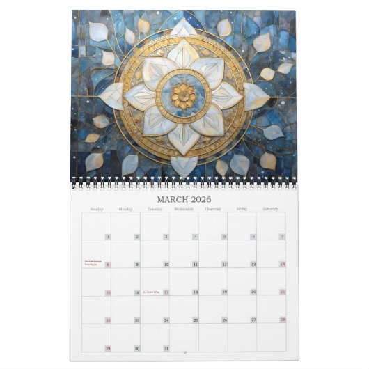 2026 Dream Mandalas Kalender (Mar 2026)