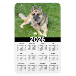 2026 Duitse Herdershond Kalender Magneet