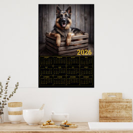 2026 Duitse Herderskalender Poster