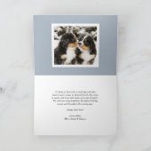 2026 Dusty Blue Bold Typography New Year Photo Feestdagen Kaart (Binnen)