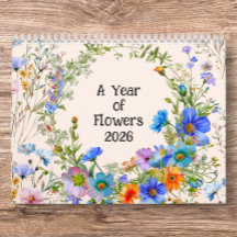2026 Een jaar van bloemen - Muurkalender