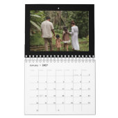2026 Eenvoudige Aangepaste Familie Fotocollage Kalender (Jan 2027)