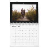 2026 Eenvoudige Aangepaste Familie Fotocollage Kalender (Feb 2027)