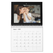 2026 Eenvoudige Aangepaste Familie Fotocollage Kalender (Mar 2027)