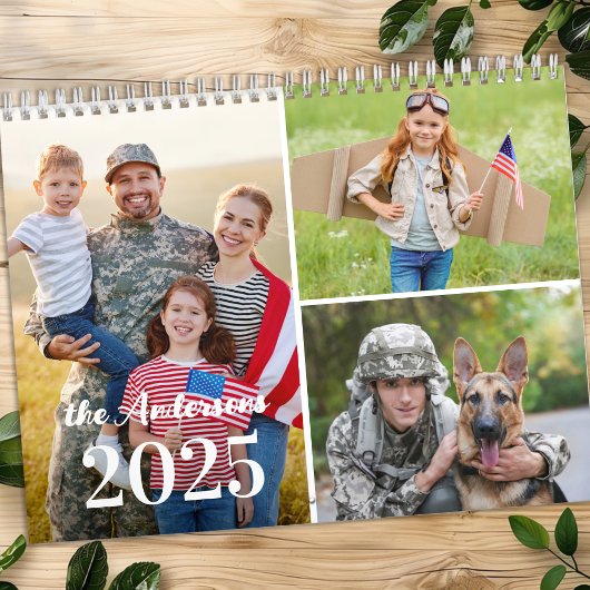 2026 Eenvoudige Custom Photo Collage Familie 12 Ma Kalender