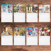 2026 Eenvoudige fotocollage 4 per maand Kalender