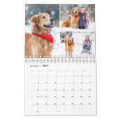 2026 Eenvoudige Moderne Aangepaste Fotocollage Maa Kalender (Jan 2027)