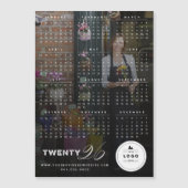 2026 Eenvoudige Typografie Kalender Magnetische Ka (Voorkant)