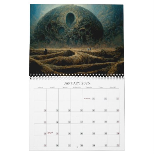 2026 Eldritch Lands 1 Dark Fantasy Art Kalender (Jan 2026)