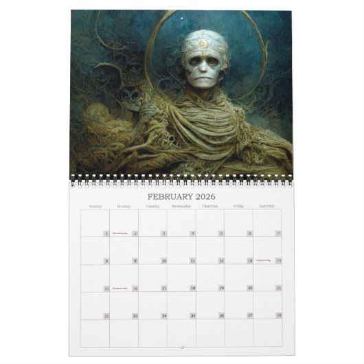 2026 Eldritch Lands 2 Dark Fantasy Art Kalender (Feb 2026)