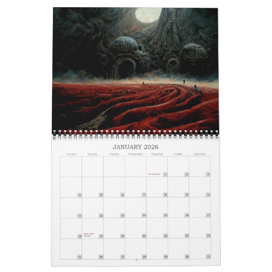 2026 Eldritch Lands 3 Dark Fantasy Art Kalender (Jan 2026)