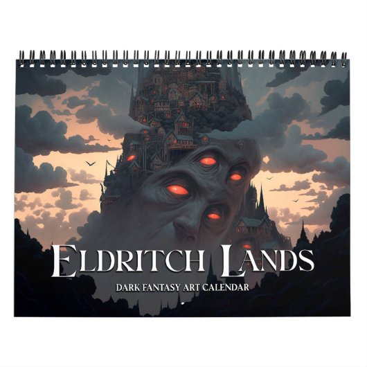 2026 Eldritch Lands 6 Dark Fantasy Horror Art Kalender (Hoes)