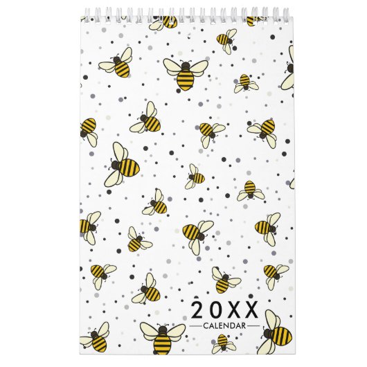 2026 Elegant bijenpatroon Kalender (Hoes)