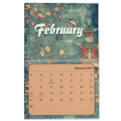2026 elegant chinoiserie wall  kalender (Feb 2027)
