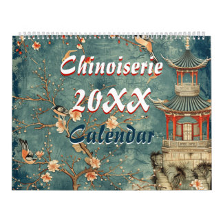 2026 elegant chinoiserie wall  kalender