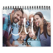 2026 Elegante Custom Photo Creëer Uw Eigen Familie Kalender (Hoes)