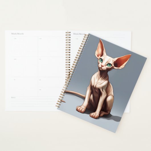 2026 Elf Sphynx Kat Kalendar Planner (Display)