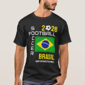 2026 ELK JAAR BRASIL BRAZILIË Voetbal Custom Name T-shirt (Voorkant)