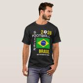 2026 ELK JAAR BRASIL BRAZILIË Voetbal Custom Name T-shirt (Voorkant volledig)