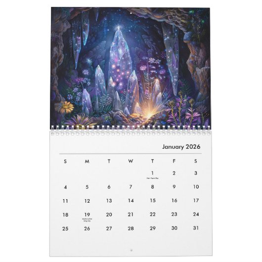 2026 Enchanted Celestial Mystic Art Calendar Kalender (Jan 2026)