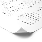 2026 Engel Hele Jaar Jaarlijkse Muurkalender Poster (Hoek)