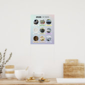2026 Esthetische Pastel Manifestatie Poster (Keuken)