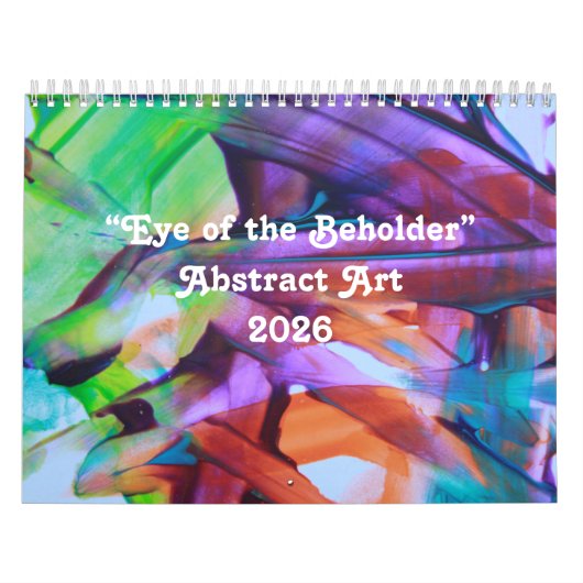 2026 “Eye of the Beholder” Abstract Art Calendar Kalender (Hoes)
