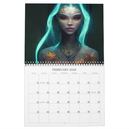 2026 Fae Creatures Fantasy Art Kalender (Feb 2026)
