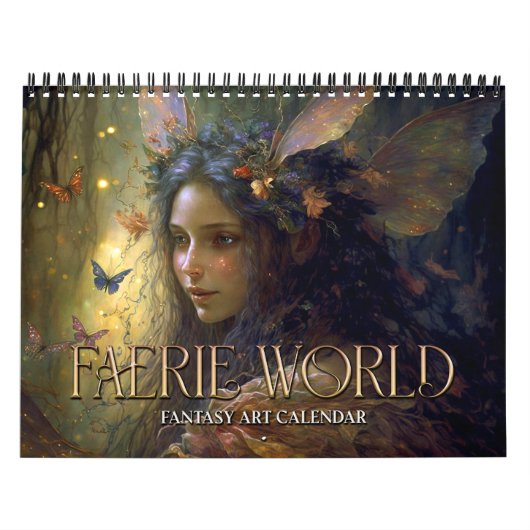 2026 Faerie World 1 Fantasy Art Kalender (Hoes)