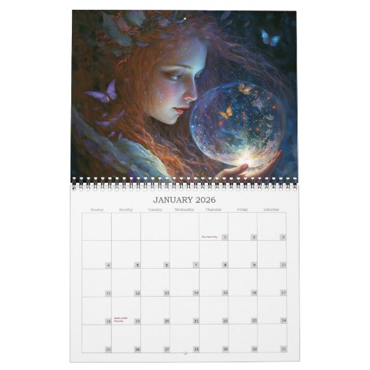 2026 Faerie World 1 Fantasy Art Kalender (Jan 2026)