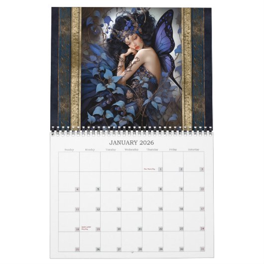 2026 Fairies 2 Fantasy Art Kalender (Jan 2026)