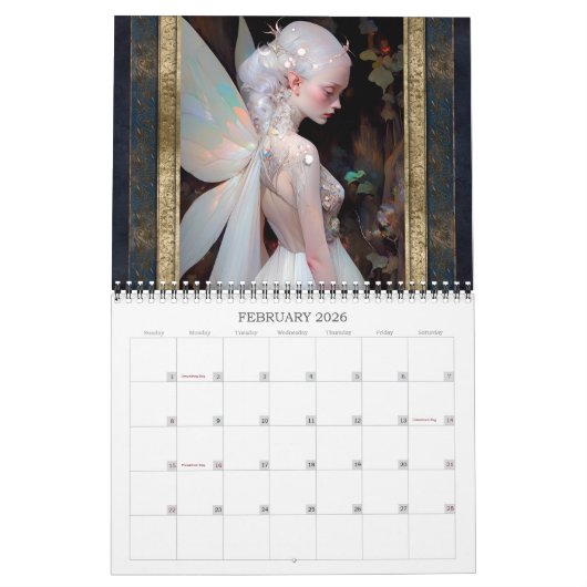 2026 Fairies 2 Fantasy Art Kalender (Feb 2026)