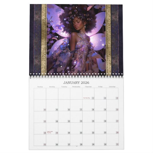 2026 Fairies 3 Fantasy Art Kalender (Jan 2026)