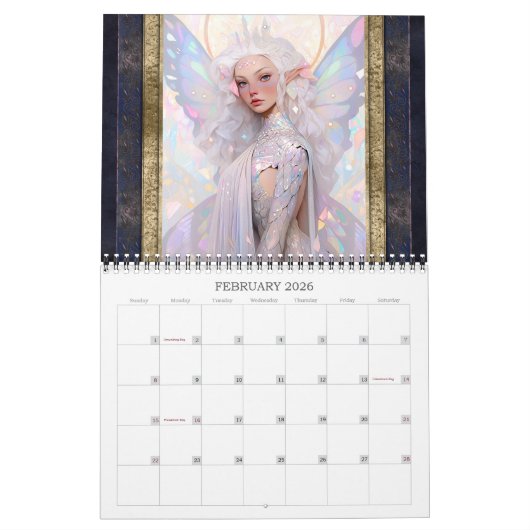 2026 Fairies 3 Fantasy Art Kalender (Feb 2026)