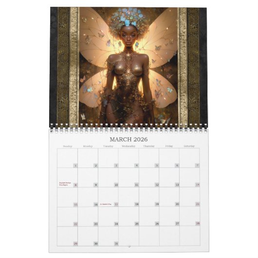 2026 Fairies 5 Fantasy Art Kalender (Mar 2026)