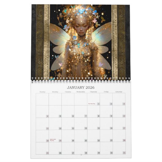 2026 Fairies 5 Fantasy Art Kalender (Jan 2026)