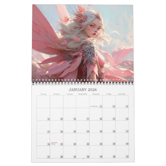 2026 Fairies 7 Fantasy Art Kalender (Jan 2026)