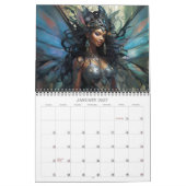 2026 Fairies 9 Black Fantasy Art Kalender (Jan 2027)