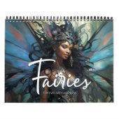 2026 Fairies 9 Black Fantasy Art Kalender (Hoes)