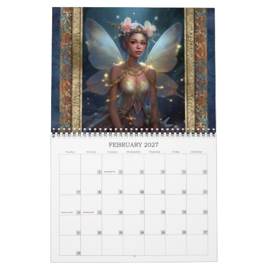 2026 Fairies Fantasy Art Kalender (Feb 2027)
