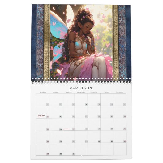 2026 Fairies Fantasy Art Kalender (Mar 2026)
