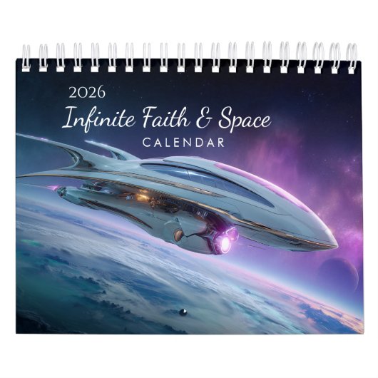 2026 Faith Bijbelvers Ruimte Muurkalender Kalender (Hoes)