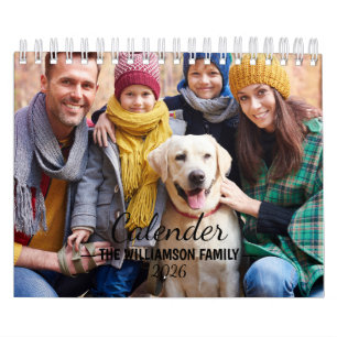 2026 Familie Aangepaste Familie Foto Agenda Kalender